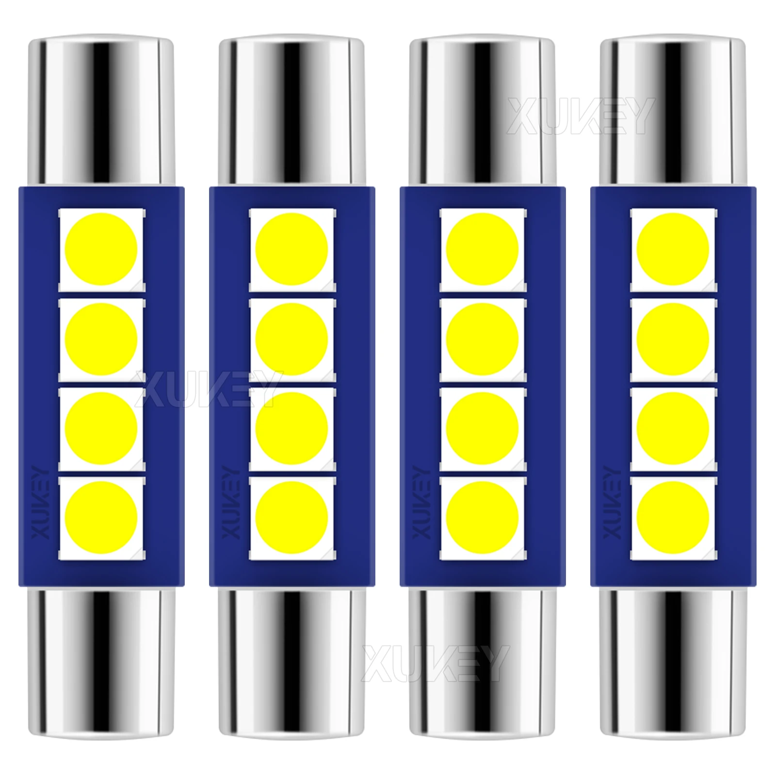 4x 28mm 29mm 6614F Festoon LED Light Bulb White Super Bright 6612F 6641 LED Bulb 6000k for Vanity Mirror Lights Sun Visor Lights