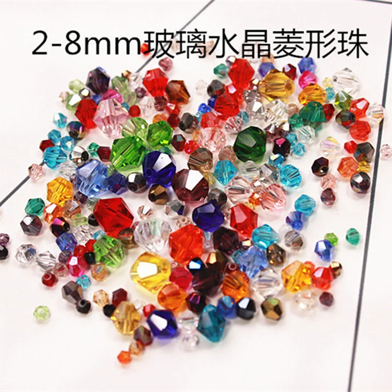 Rondell Austria Faceted Crystal Beads Round Glass Beads Loose Spacer Beads for Jewelry Making DIY