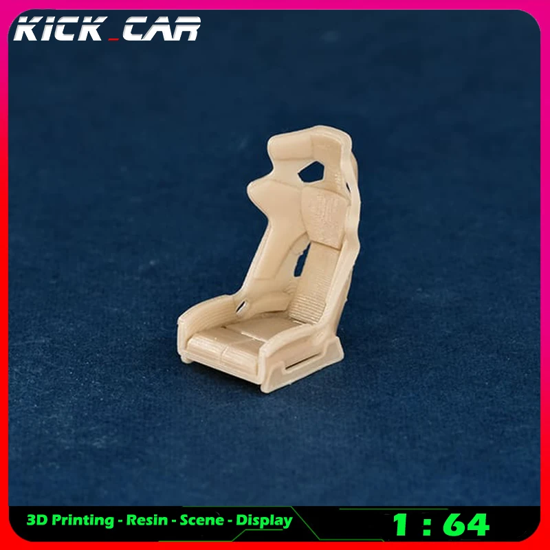 Kickcar 1/64 Racing Seats Model Car Diorama Uncolored Resin Garage Scene Repair Tools Decoration Simulation Scene Toy
