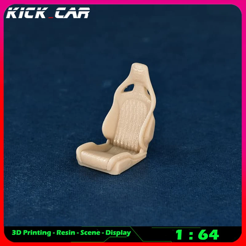 Kickcar 1/64 Racing Seats Model Car Diorama Uncolored Resin Garage Scene Repair Tools Decoration Simulation Scene Toy