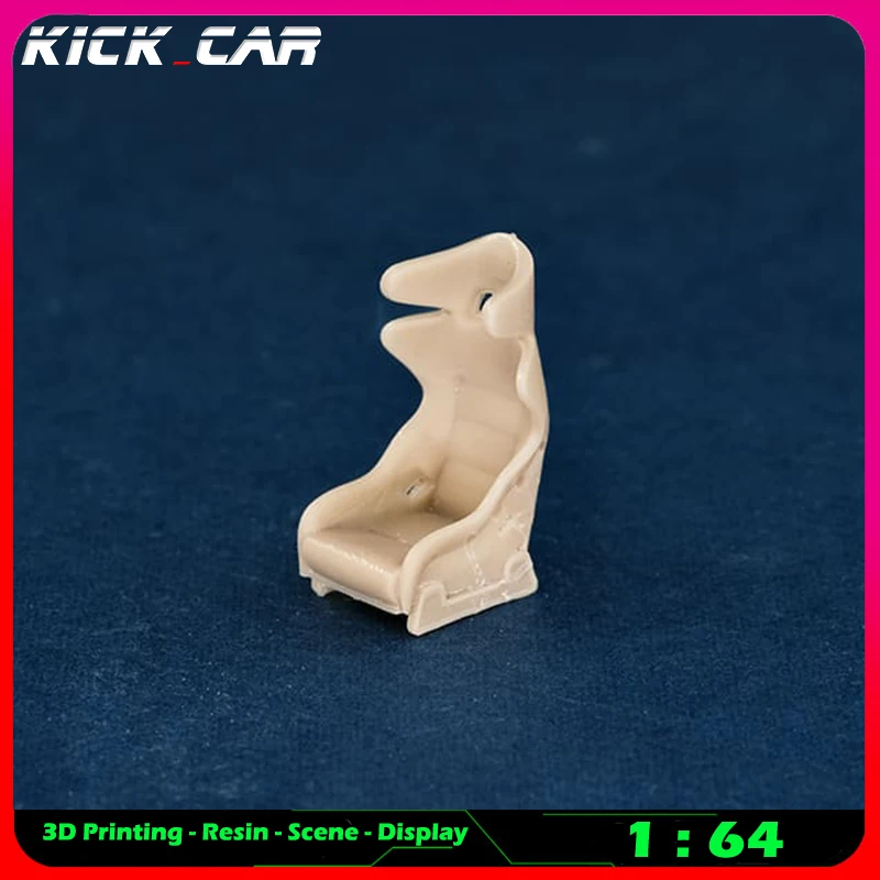 Kickcar 1/64 Racing Seats Model Car Diorama Uncolored Resin Garage Scene Repair Tools Decoration Simulation Scene Toy