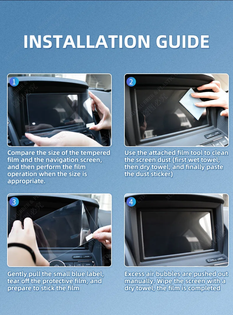 Tempered Glass Protective Film for Audi Q3 Sportback 2020 2021 2022 2023 2024 Navigation Dashboard Instrument LCD Screen Film