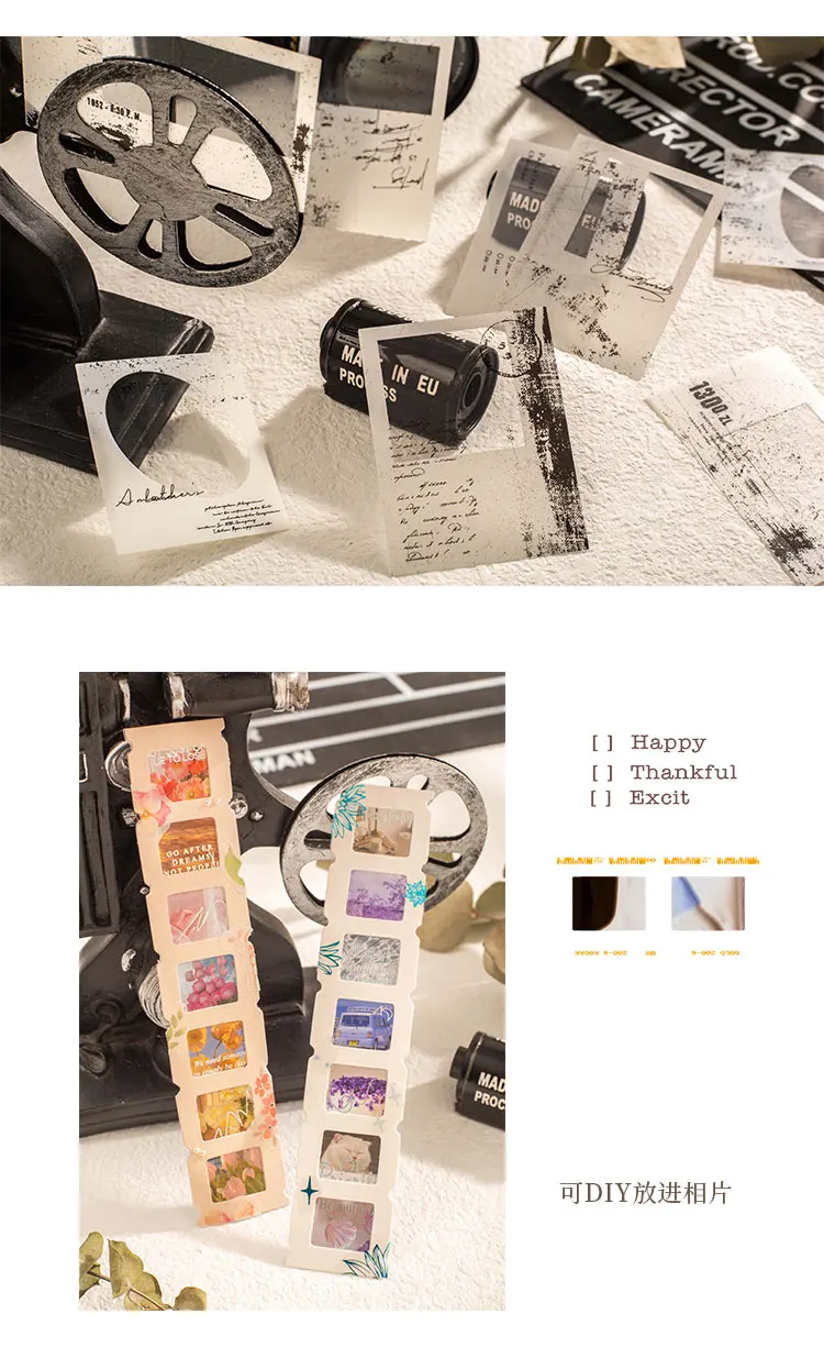 94 pcs/lot Scrapbook Set Stickers and Decorative paper mixture Diy Scrapbooking Diary Album Collage material Craft Supplies