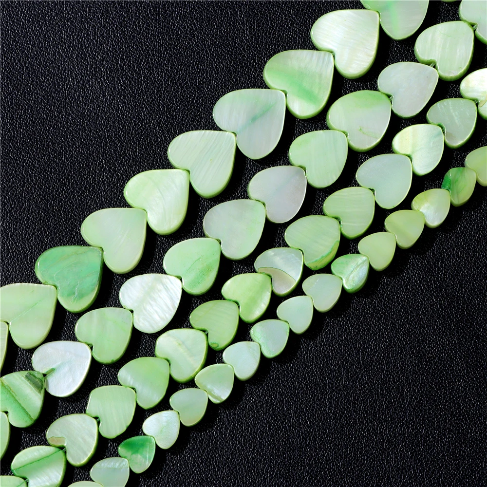 Wholesale Love Heart Star Shell Beads Natural Mother of Pearl Loose Beads for Jewelry Making DIY Charm Bracelet Necklace Earring