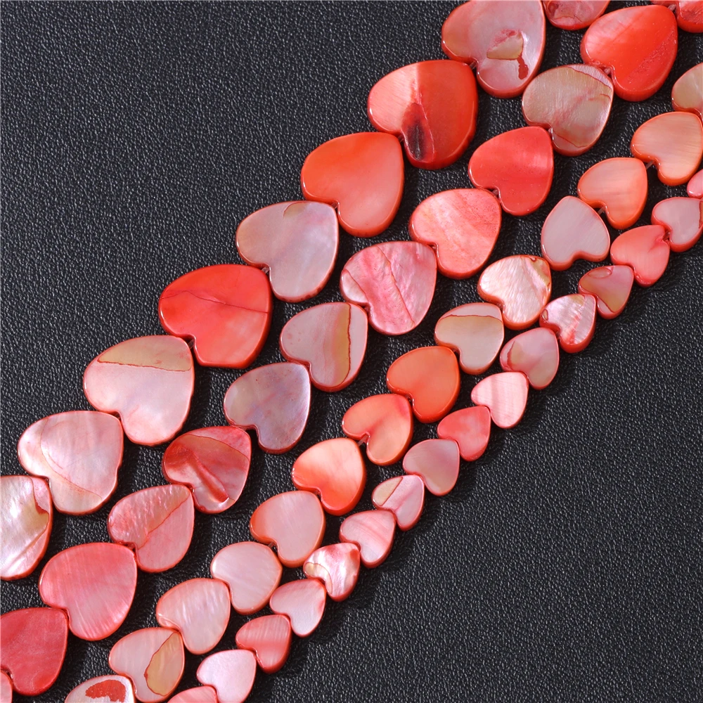 Wholesale Love Heart Star Shell Beads Natural Mother of Pearl Loose Beads for Jewelry Making DIY Charm Bracelet Necklace Earring