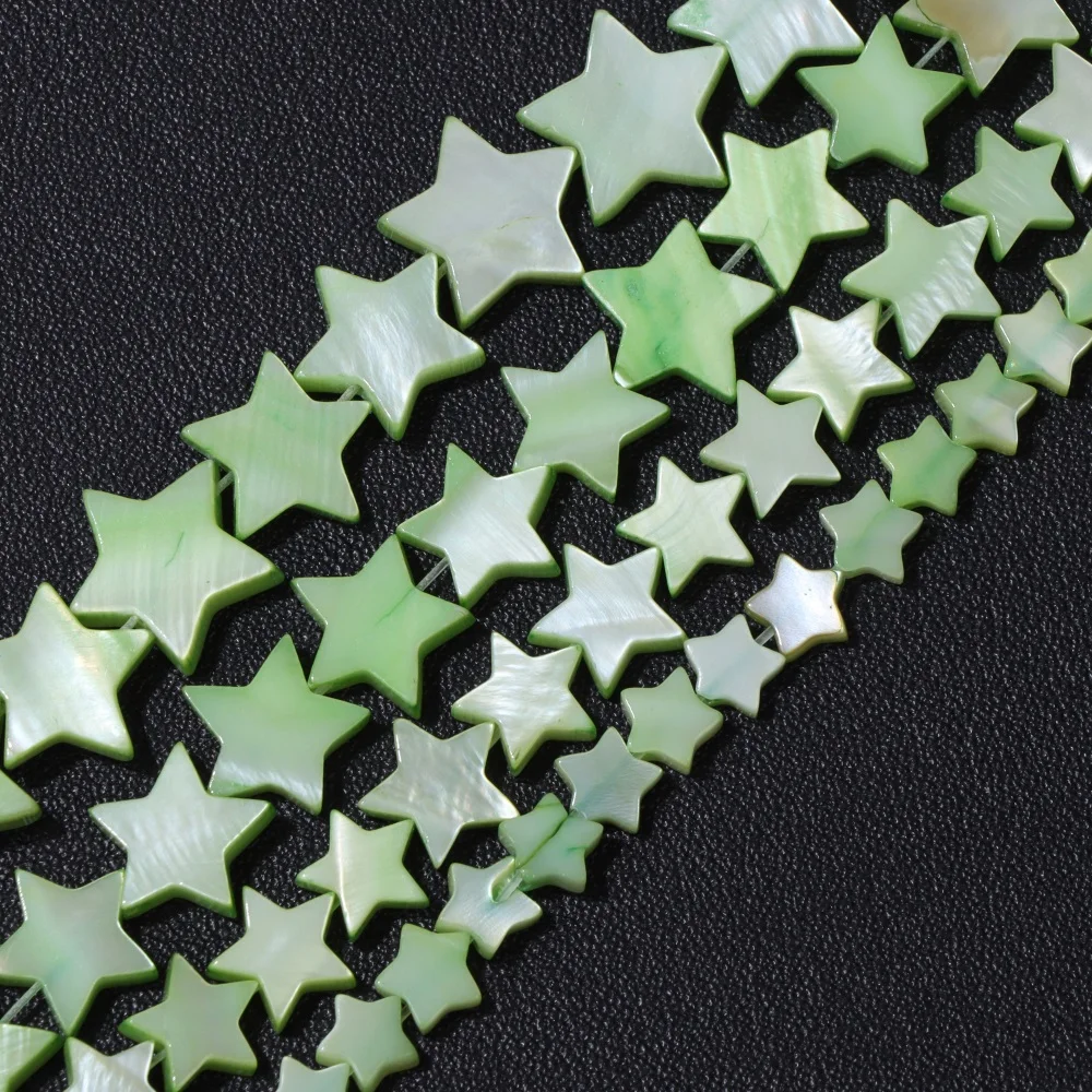 Wholesale Love Heart Star Shell Beads Natural Mother of Pearl Loose Beads for Jewelry Making DIY Charm Bracelet Necklace Earring