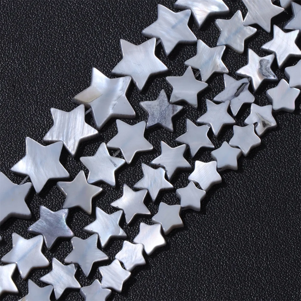Wholesale Love Heart Star Shell Beads Natural Mother of Pearl Loose Beads for Jewelry Making DIY Charm Bracelet Necklace Earring