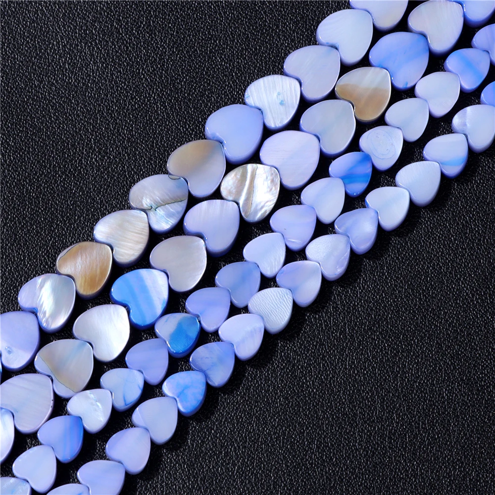Wholesale Love Heart Star Shell Beads Natural Mother of Pearl Loose Beads for Jewelry Making DIY Charm Bracelet Necklace Earring