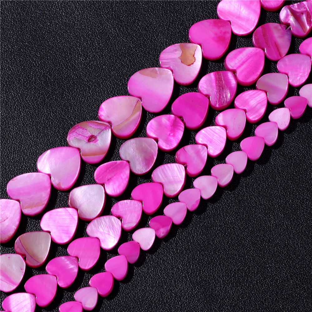 Wholesale Love Heart Star Shell Beads Natural Mother of Pearl Loose Beads for Jewelry Making DIY Charm Bracelet Necklace Earring