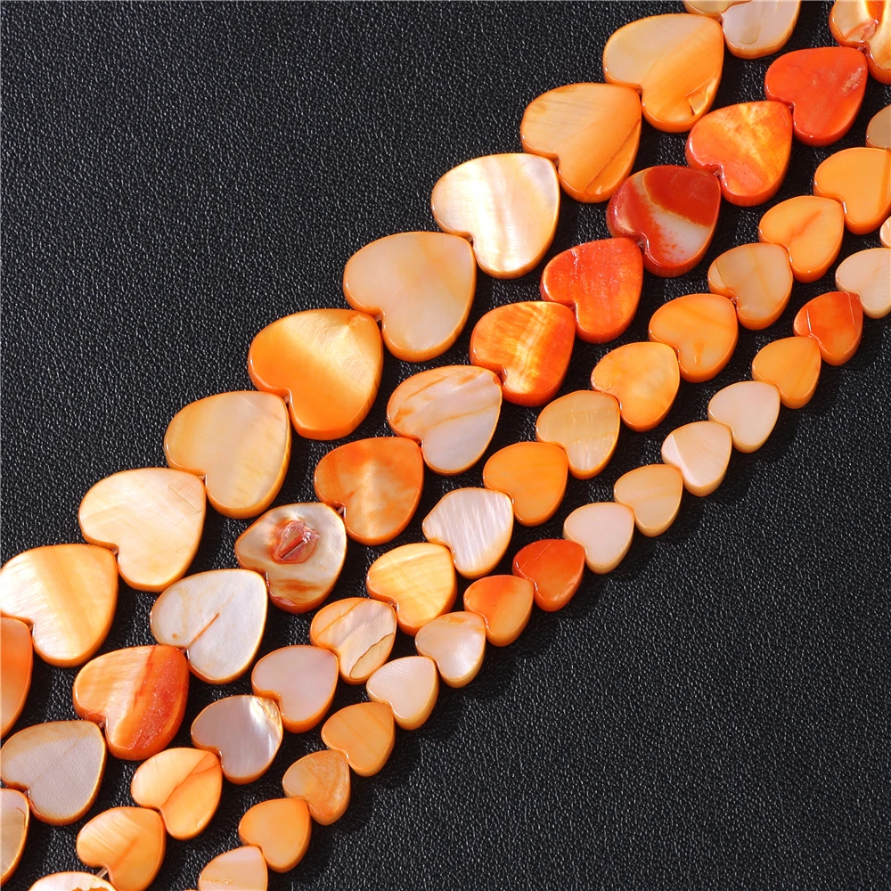 Wholesale Love Heart Star Shell Beads Natural Mother of Pearl Loose Beads for Jewelry Making DIY Charm Bracelet Necklace Earring