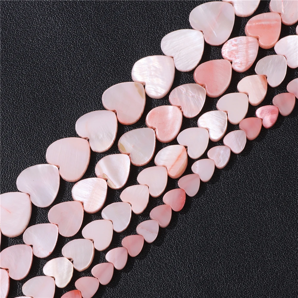 Wholesale Love Heart Star Shell Beads Natural Mother of Pearl Loose Beads for Jewelry Making DIY Charm Bracelet Necklace Earring