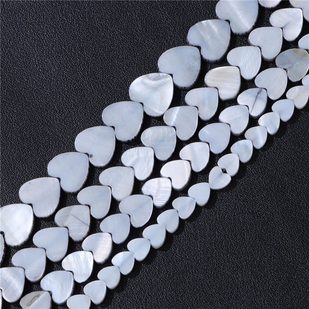 Wholesale Love Heart Star Shell Beads Natural Mother of Pearl Loose Beads for Jewelry Making DIY Charm Bracelet Necklace Earring