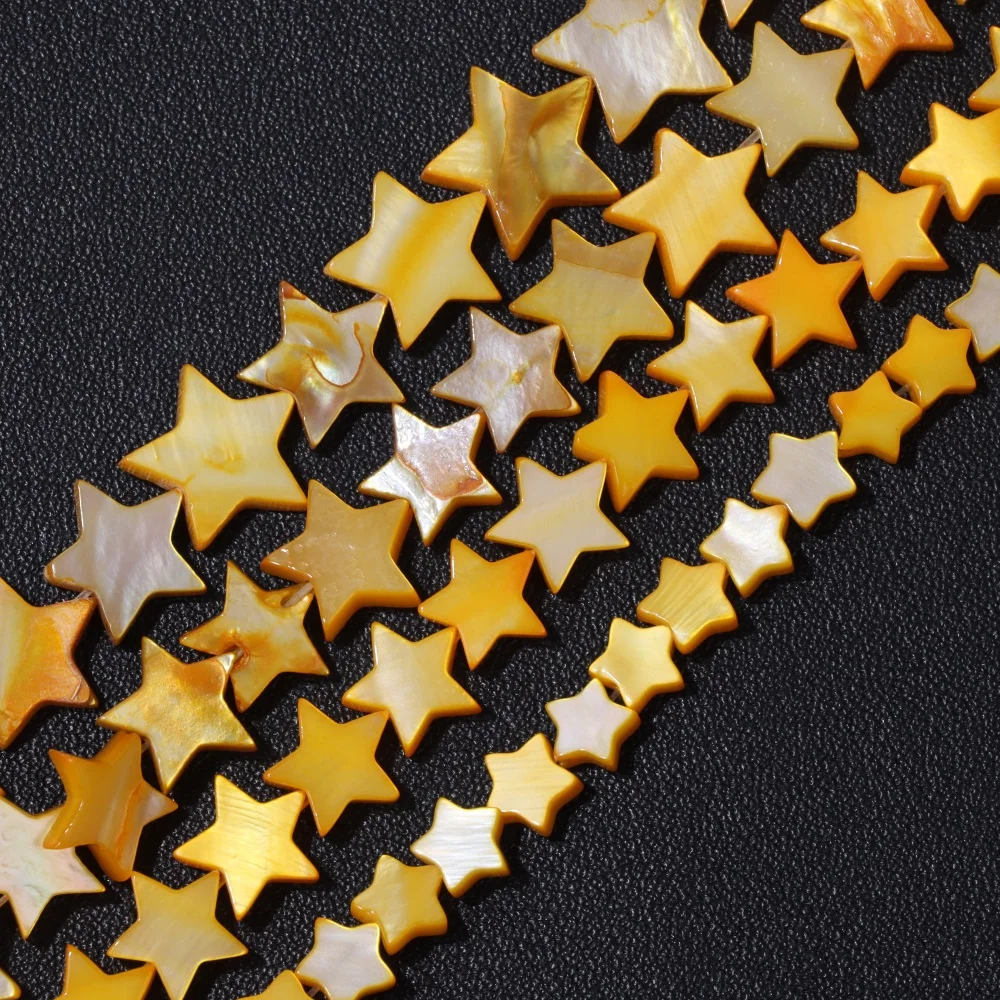 Wholesale Love Heart Star Shell Beads Natural Mother of Pearl Loose Beads for Jewelry Making DIY Charm Bracelet Necklace Earring