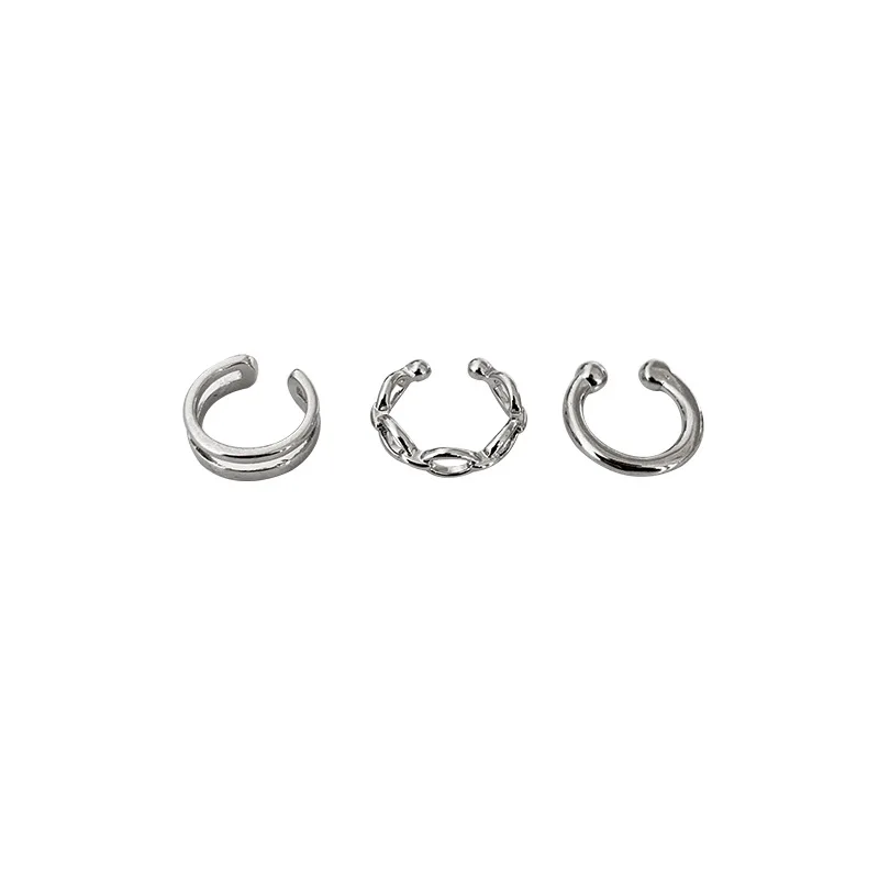 Fashion Simple Design Gold Color Clip Earrings for Women Non-Piercing Puck Rock Fake Cartilage Ear Cuff 2022 Trendy Jewerly