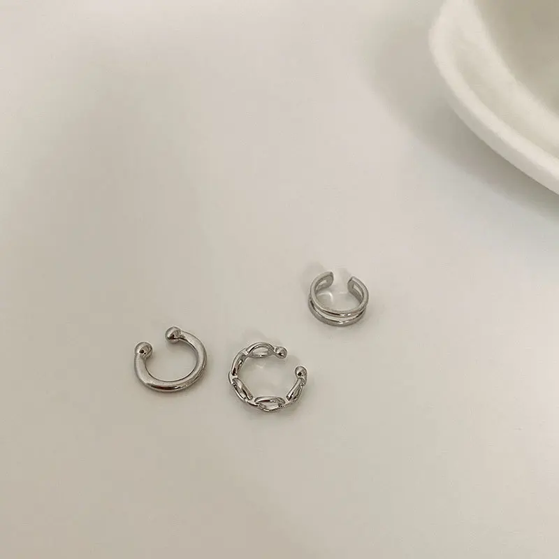 Fashion Simple Design Gold Color Clip Earrings for Women Non-Piercing Puck Rock Fake Cartilage Ear Cuff 2022 Trendy Jewerly