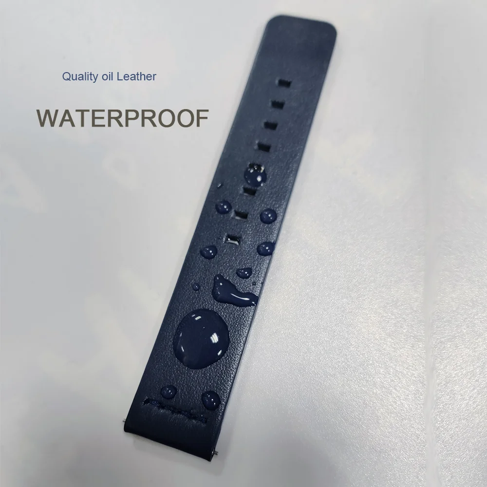 20mm 22mm Leather Band for Samsung Galaxy Watch 7 6 5 4 5Pro 6Classic 18mm 24mm High Quality Strap for Huawei Watch GT5 Pro 46mm