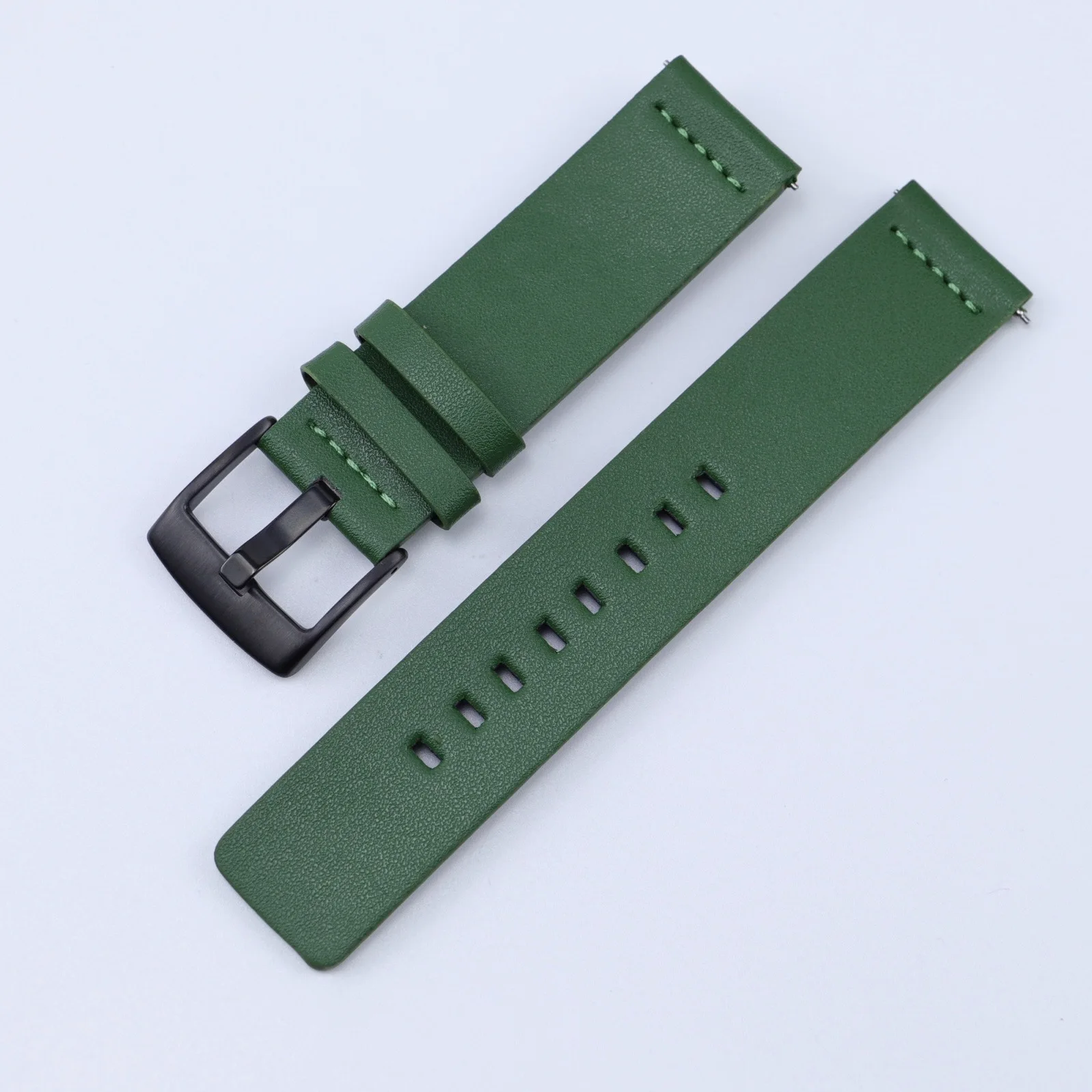 20mm 22mm Leather Band for Samsung Galaxy Watch 7 6 5 4 5Pro 6Classic 18mm 24mm High Quality Strap for Huawei Watch GT5 Pro 46mm