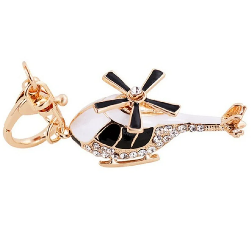 Fashion Alloy Keychain with Big water-drop Rhinestone Cartoon Pumpkin Carriage Keychain Golden Carriage Pendant Female Bag Acces