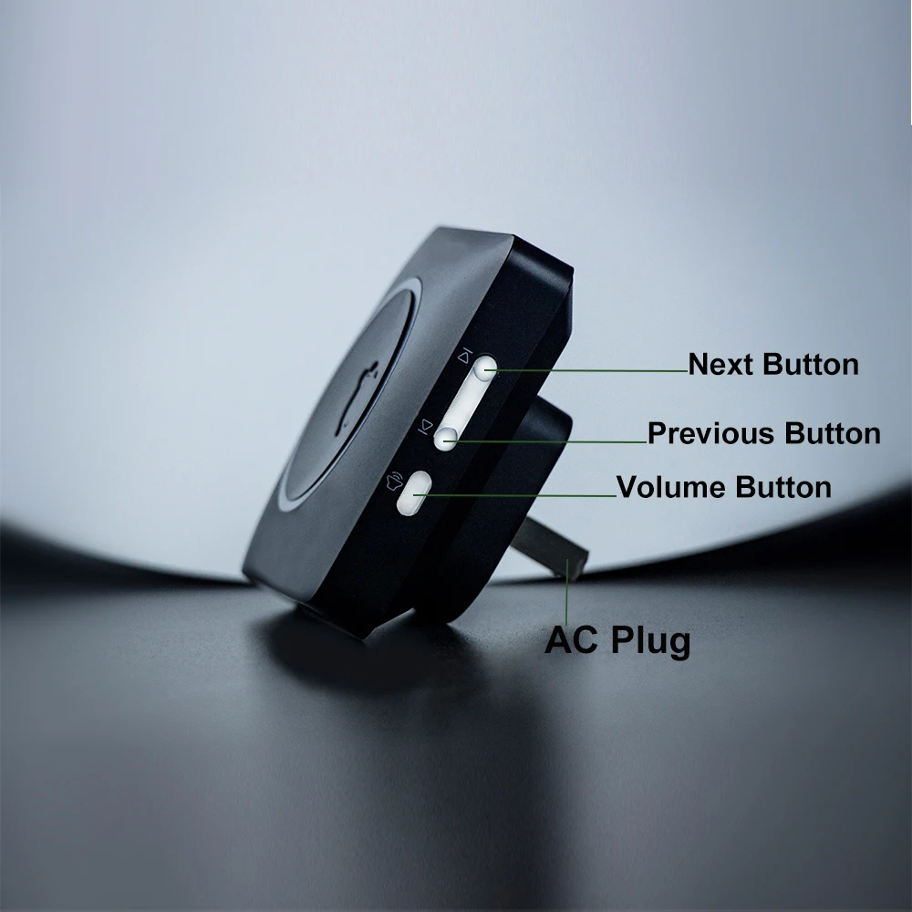 Meian Wireless Door Bell, Welcome Chime, 300M Long-range Remote LED Flash Doorbell, Security Alarm, Waterproof, 60 Songs