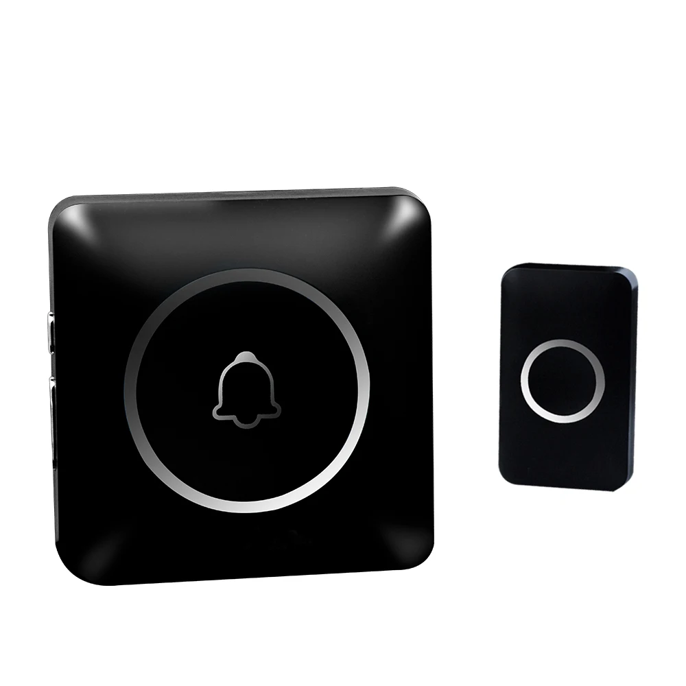 Meian Wireless Door Bell, Welcome Chime, 300M Long-range Remote LED Flash Doorbell, Security Alarm, Waterproof, 60 Songs