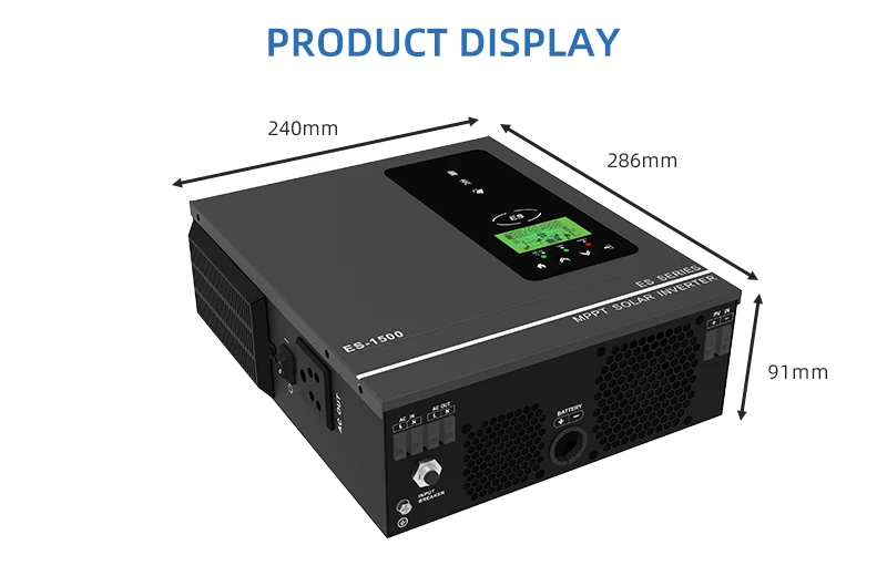 Hybrid Solar Inverter 1KW 3KW 4.2KW 6.2KW 10.2KW Build-in Mppt Controller 500VDC PV Input 230VAC 12V 24V 48V Pure Sine Wave