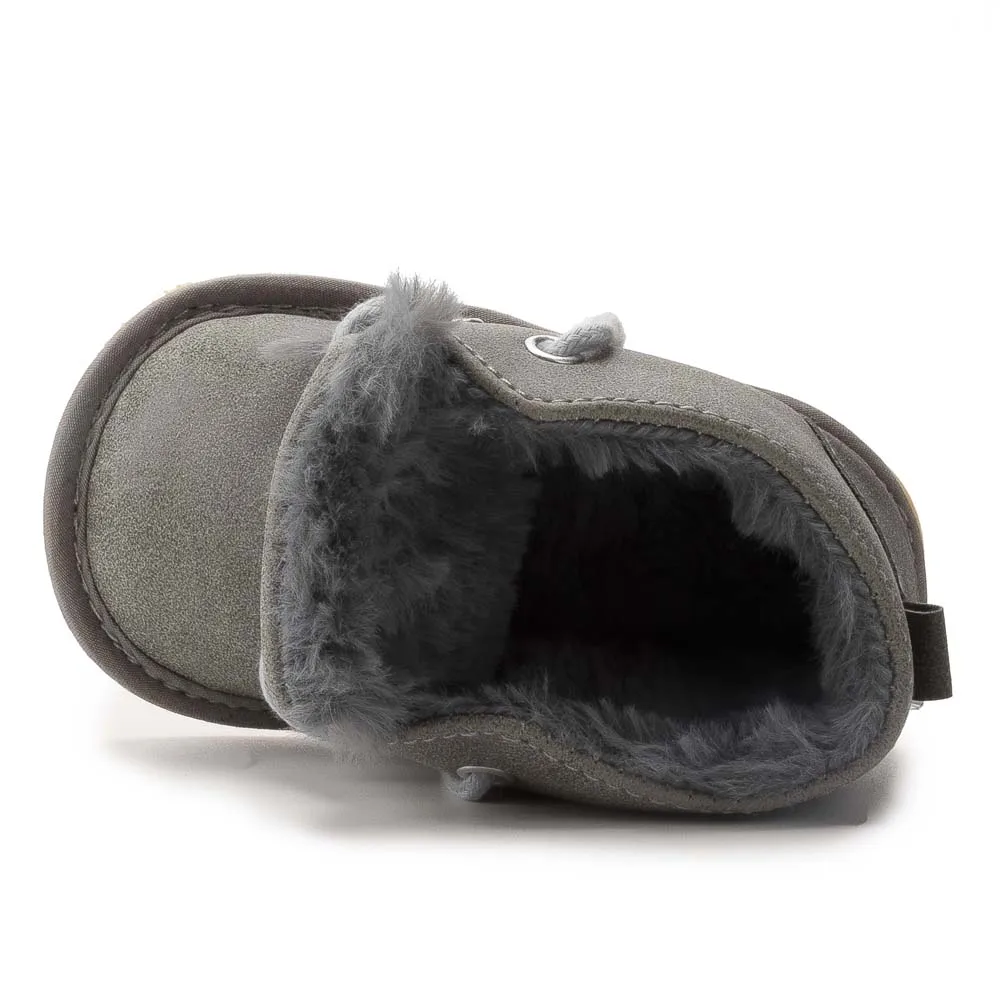 New Snow Baby Booties Shoes Baby Boy Girl Shoes Crib Shoes Winter Warm Cotton Anti-slip Sole Newborn Toddler First Walkers Shoes