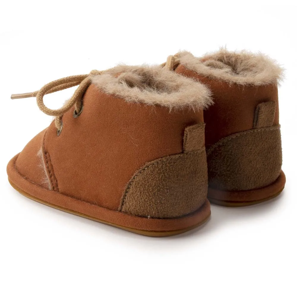 New Snow Baby Booties Shoes Baby Boy Girl Shoes Crib Shoes Winter Warm Cotton Anti-slip Sole Newborn Toddler First Walkers Shoes