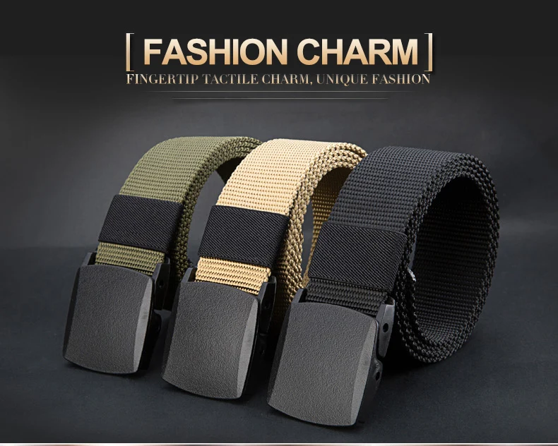 JIFANPAUL Automatic Buckle Nylon Belt Male Army Tactical Belt Mens Military Waist Canvas Belts Cummerbunds High Quality Strap
