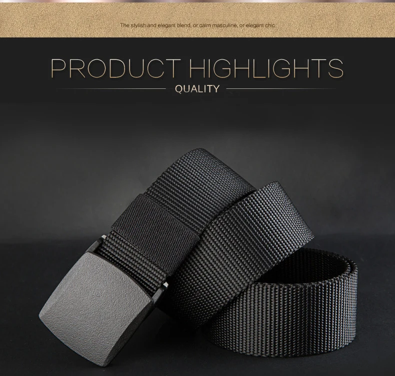 JIFANPAUL Automatic Buckle Nylon Belt Male Army Tactical Belt Mens Military Waist Canvas Belts Cummerbunds High Quality Strap