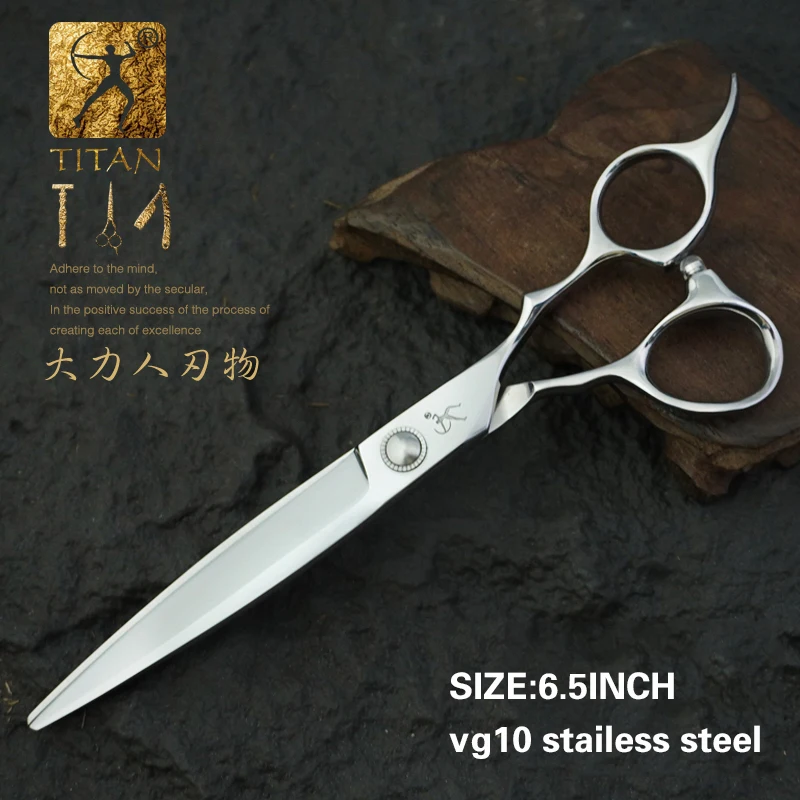 TITAN 6.5 Inch Hair Scissors Barber Cutting Hair Scissors Professional Cut Hairdressing Shear Hair Cut Salon Scissors