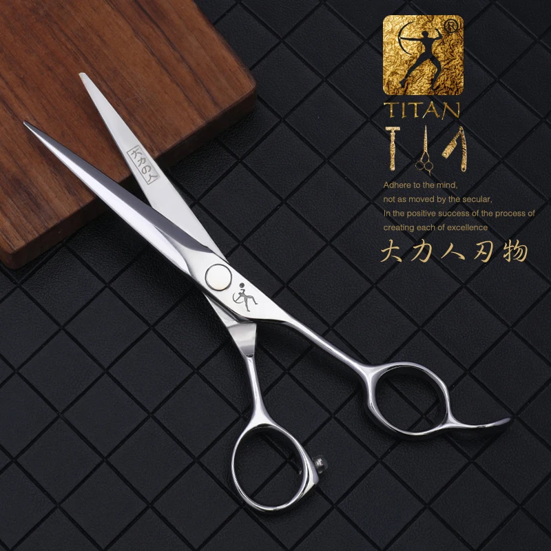 TITAN 6.5 Inch Hair Scissors Barber Cutting Hair Scissors Professional Cut Hairdressing Shear Hair Cut Salon Scissors