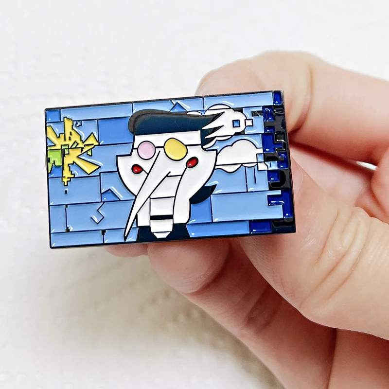Deltarunes Spamton Game villain Cartoon Figure Enamel Pin Brooches Accessories Gifts Collectibles