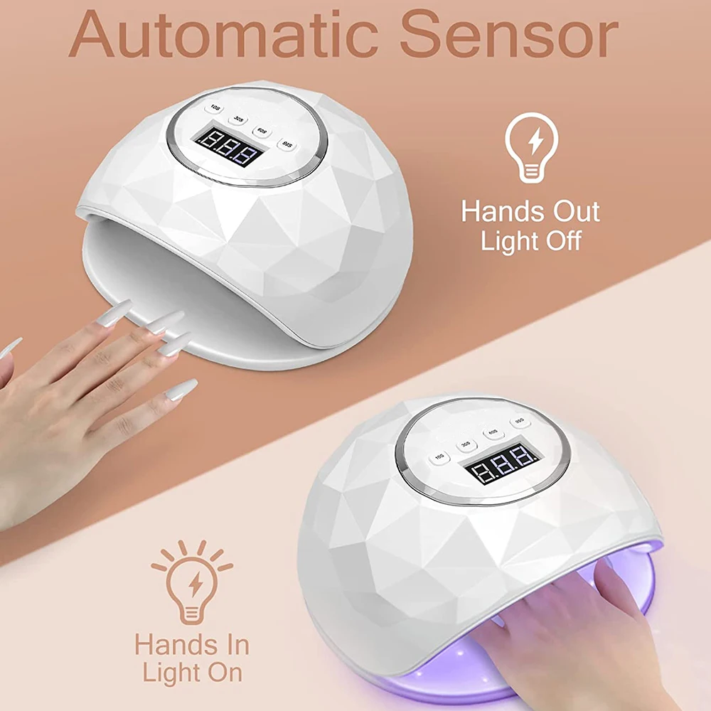 UV LED Lamp For Nails Drying Manicure Lamp With Memory Function LCD Display Professional LED Nail Lamp For Nail Art Salon Tools