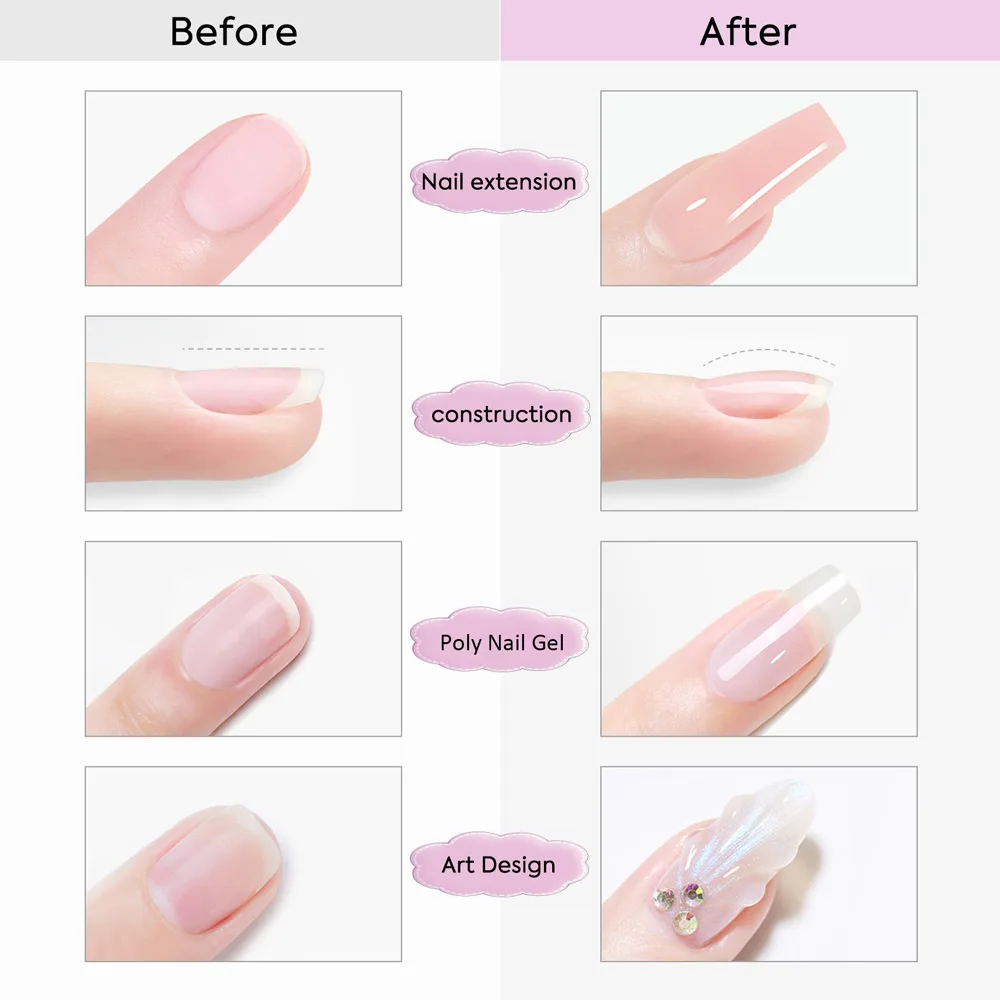 CANNI Cream Extension Gel Venalisa Jelly Gel Milky White UV Construction Gel Soak Off Self Leveling Builder Nail Gel Polish
