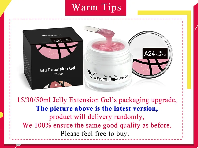 CANNI Cream Extension Gel Venalisa Jelly Gel Milky White UV Construction Gel Soak Off Self Leveling Builder Nail Gel Polish