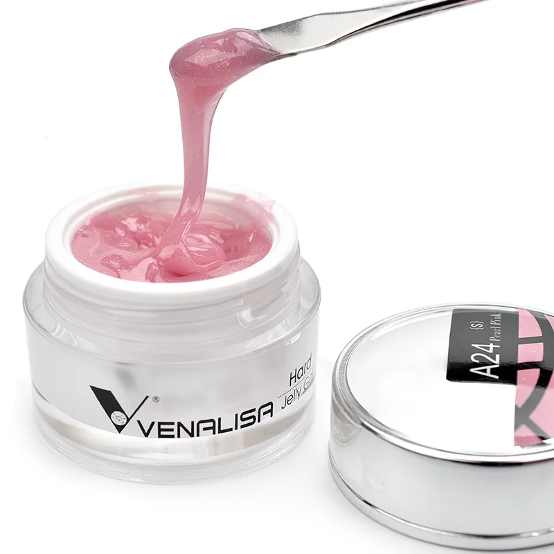 CANNI Cream Extension Gel Venalisa Jelly Gel Milky White UV Construction Gel Soak Off Self Leveling Builder Nail Gel Polish