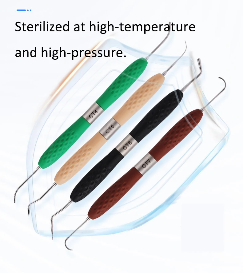 Dental Resin Spatulas Resin Filler Aesthetic Restoration Kit Silicone Handle For LM Resin Knife Plastic Dresser Dentistry Tool