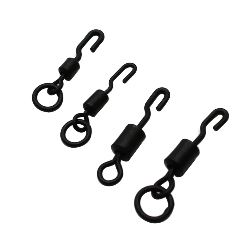 Spinner Swivel for Ronnie Rig Carp Fishing Accessories for Carp Rig Micro Hook Swivel Hook Sleeve Tackle Quick Change Swivel
