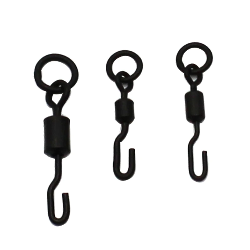 Spinner Swivel for Ronnie Rig Carp Fishing Accessories for Carp Rig Micro Hook Swivel Hook Sleeve Tackle Quick Change Swivel
