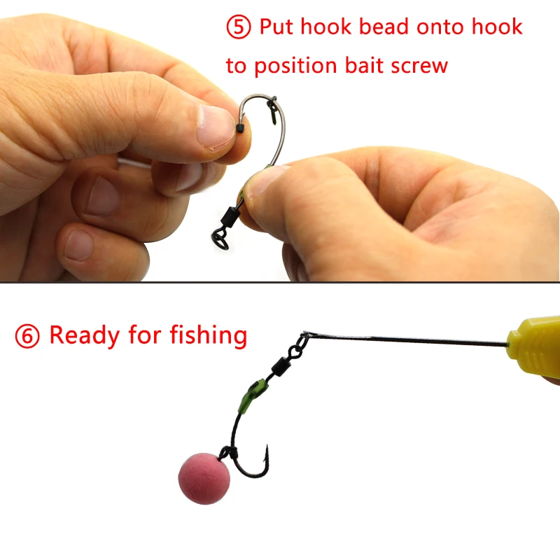 Spinner Swivel for Ronnie Rig Carp Fishing Accessories for Carp Rig Micro Hook Swivel Hook Sleeve Tackle Quick Change Swivel