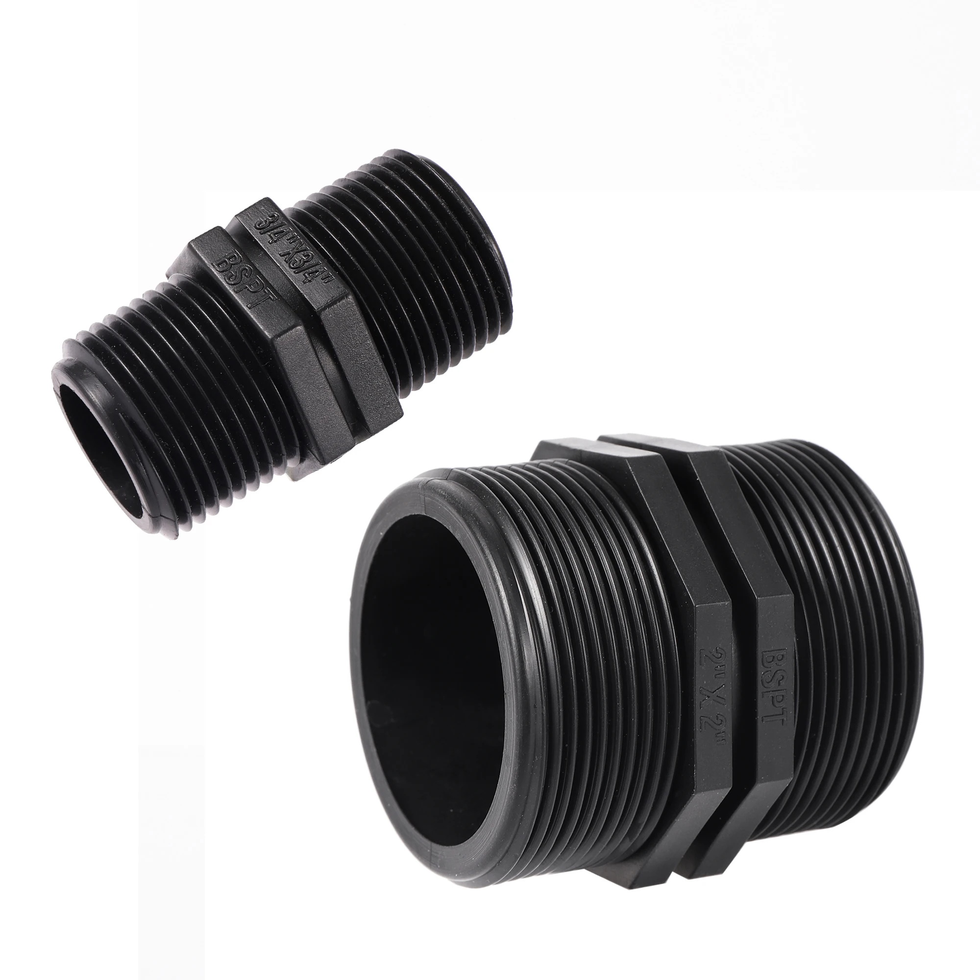 1/2"3/4" 1" 1.5" 2" 2.5 Inch BSP Male Thread Hex Nipple Union PVC Pipe Fitting Coupler Adapter Water Connector Equal Dia Joints