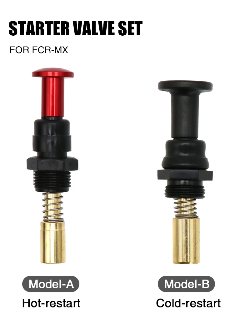 ZSDTRP for Keihin FCR Carburetor Starter Valve Comp Cable Operated Choke Carb Choke Plunger Starter Valve Kit for CRF 250 450X