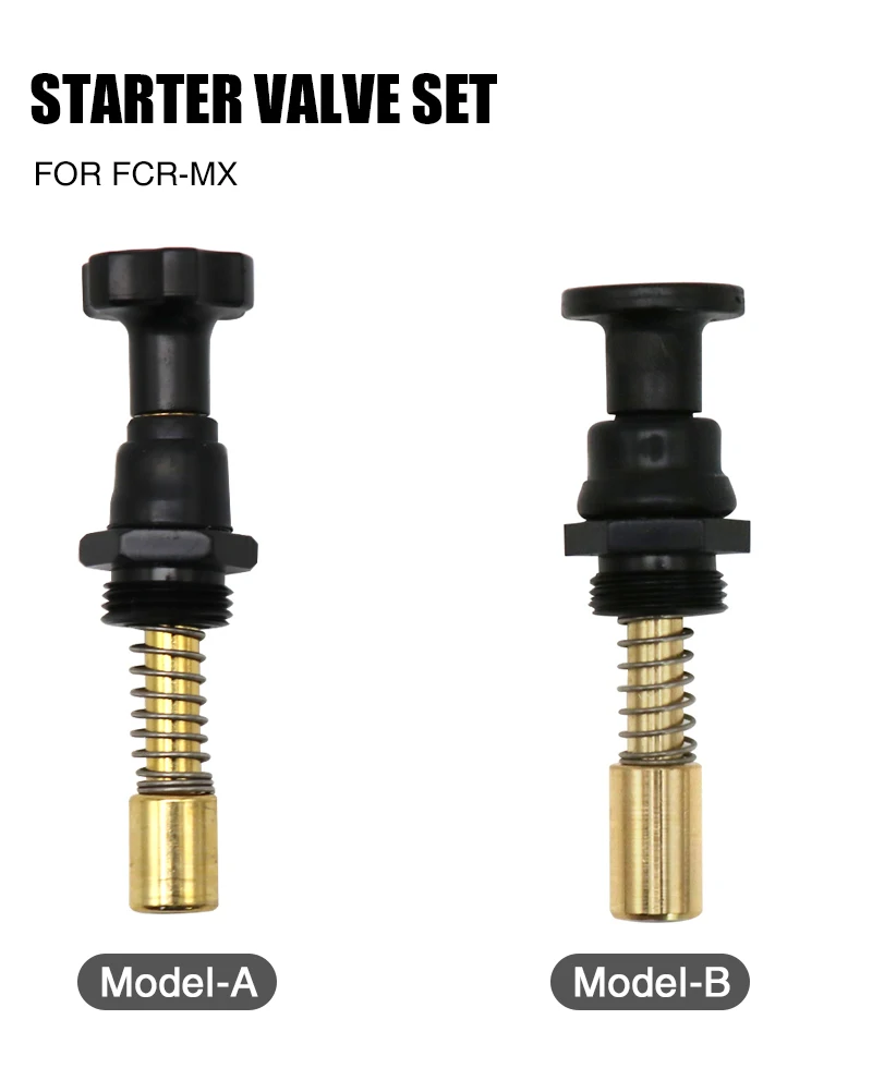 ZSDTRP for Keihin FCR Carburetor Starter Valve Comp Cable Operated Choke Carb Choke Plunger Starter Valve Kit for CRF 250 450X