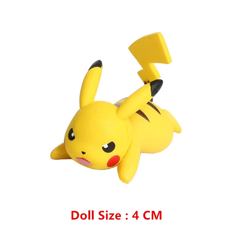 3-7 Cm PokemonCartoons Anime Figure Pikachu Mew Snorlax Charmander Cosplay Collection Pet Pocket Monster Action Model Toy Gifts