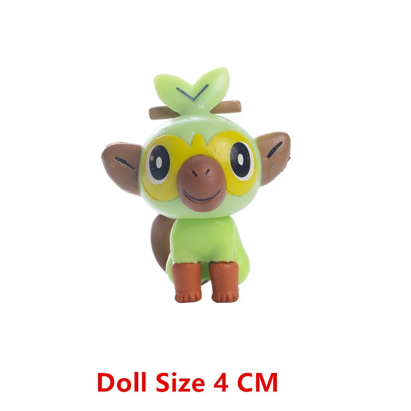 3-7 Cm PokemonCartoons Anime Figure Pikachu Mew Snorlax Charmander Cosplay Collection Pet Pocket Monster Action Model Toy Gifts