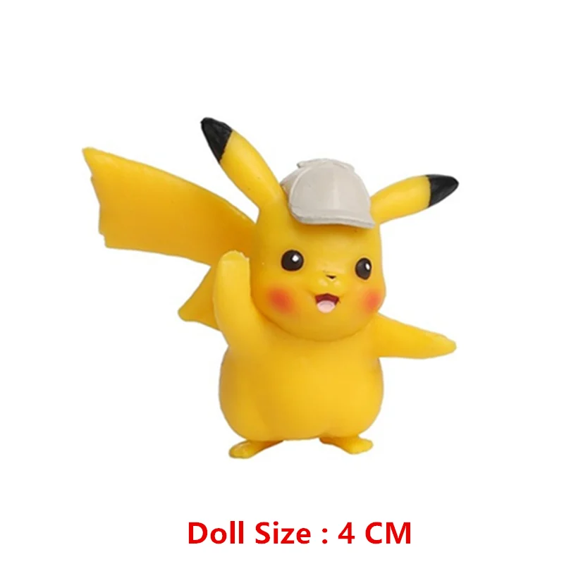 3-7 Cm PokemonCartoons Anime Figure Pikachu Mew Snorlax Charmander Cosplay Collection Pet Pocket Monster Action Model Toy Gifts