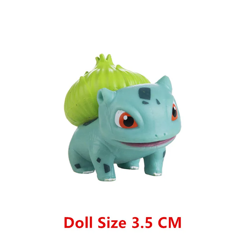 3-7 Cm PokemonCartoons Anime Figure Pikachu Mew Snorlax Charmander Cosplay Collection Pet Pocket Monster Action Model Toy Gifts