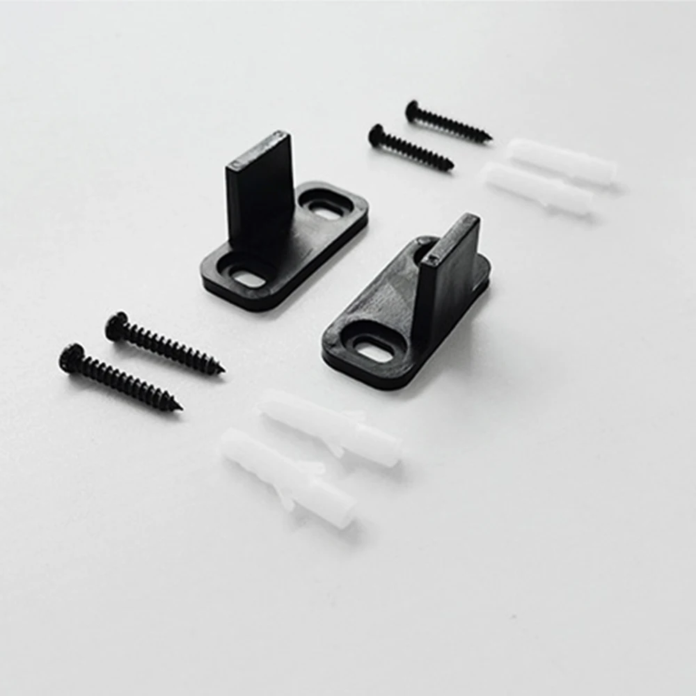 2pcs Sliding Barn Door Floor Guides Closet Door Guides Hardware Plastic Floor Wall Mounted Bottom Track Guide for Sliding Doors