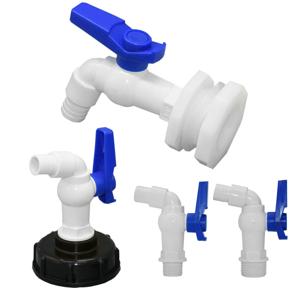 IBC Tank Tap Adapter Valve S60X6 Coarse Thread Garden Quick Connect Faucet 1/2 3/4" Male Tank Tap Accessory Fitting