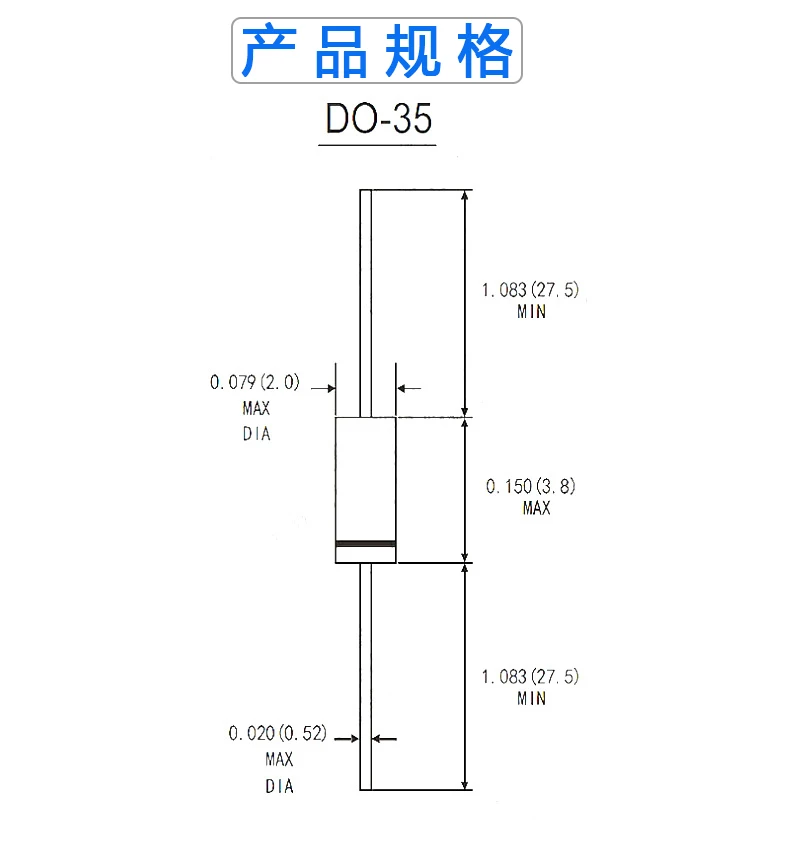 50pcs Zener Diode New Original 1N4732A 1N4732 1N4733A 1N4733 DO-41 1W 4v7 5v1 4.7v 5.1v